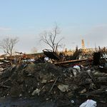 Debris in the Rockaways